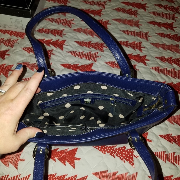 PURPLE/NAVY Anne Klein purse - Picture 3 of 6